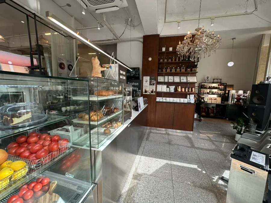 The 1st-floor ordering space at Tiny Dot