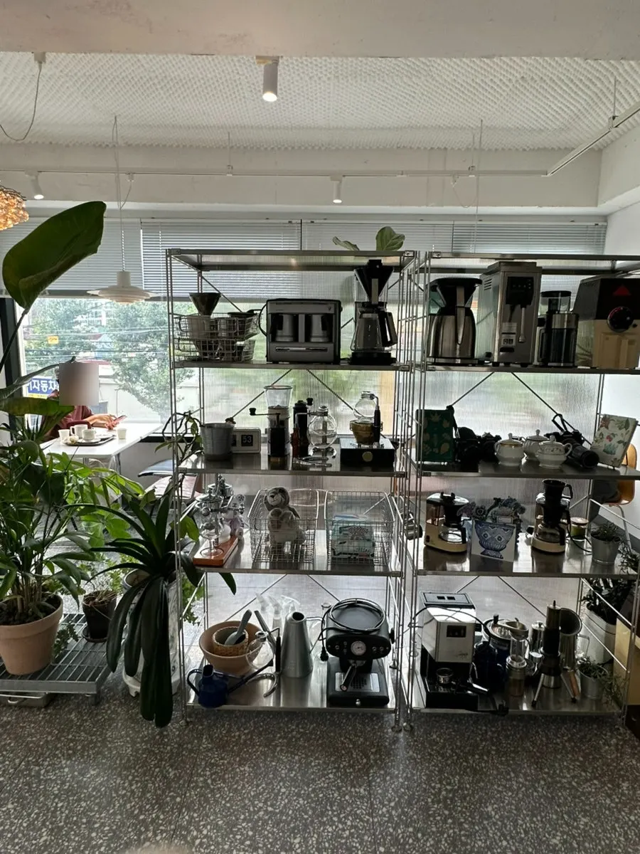 The hip, modern interior of Tiny Dot's 2nd floor