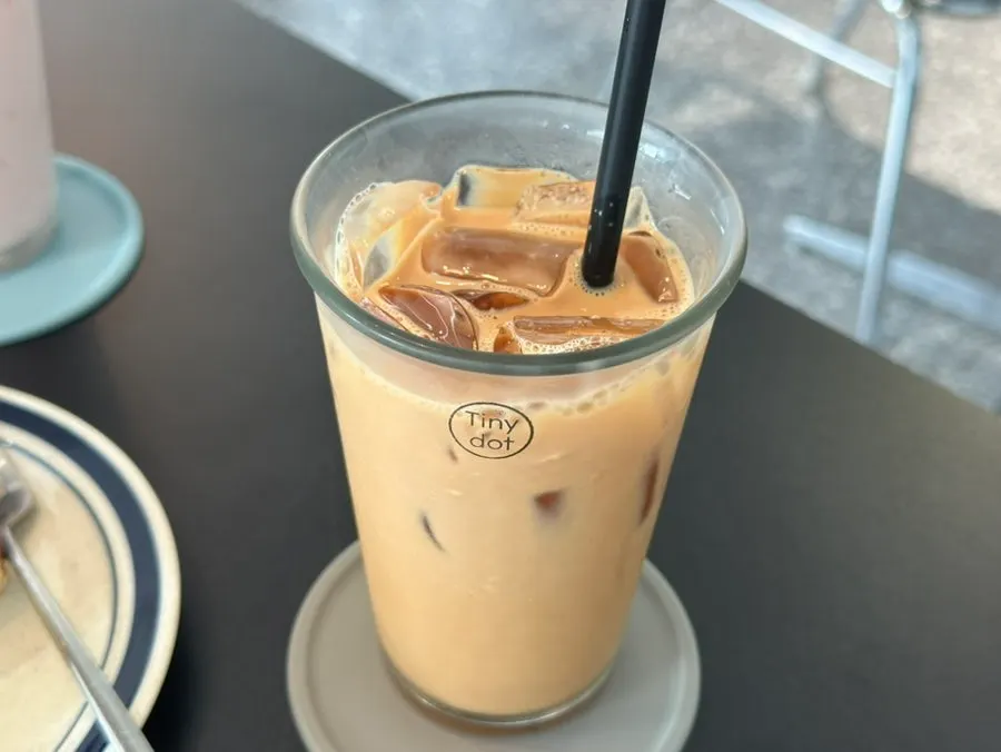 A cup of royal milk tea at Tiny Dot