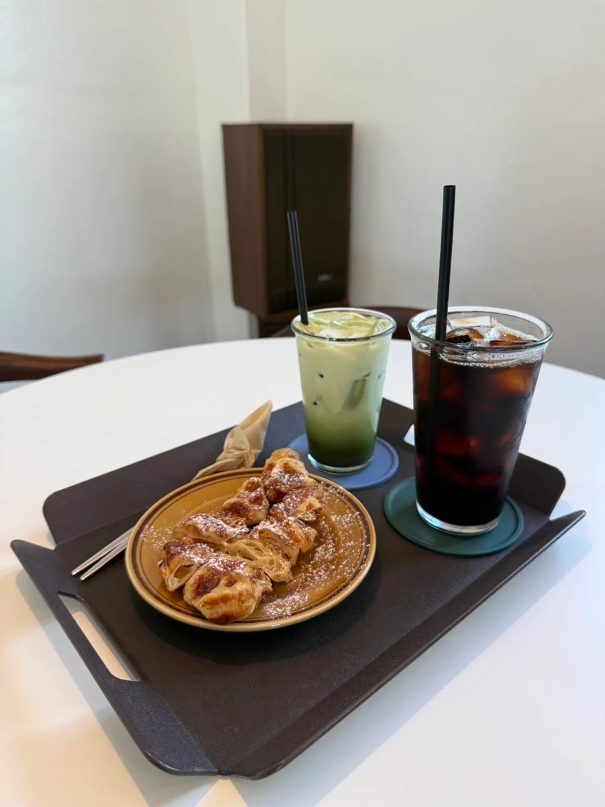 Second-floor space at Tiny Dot with a different mood at each seat