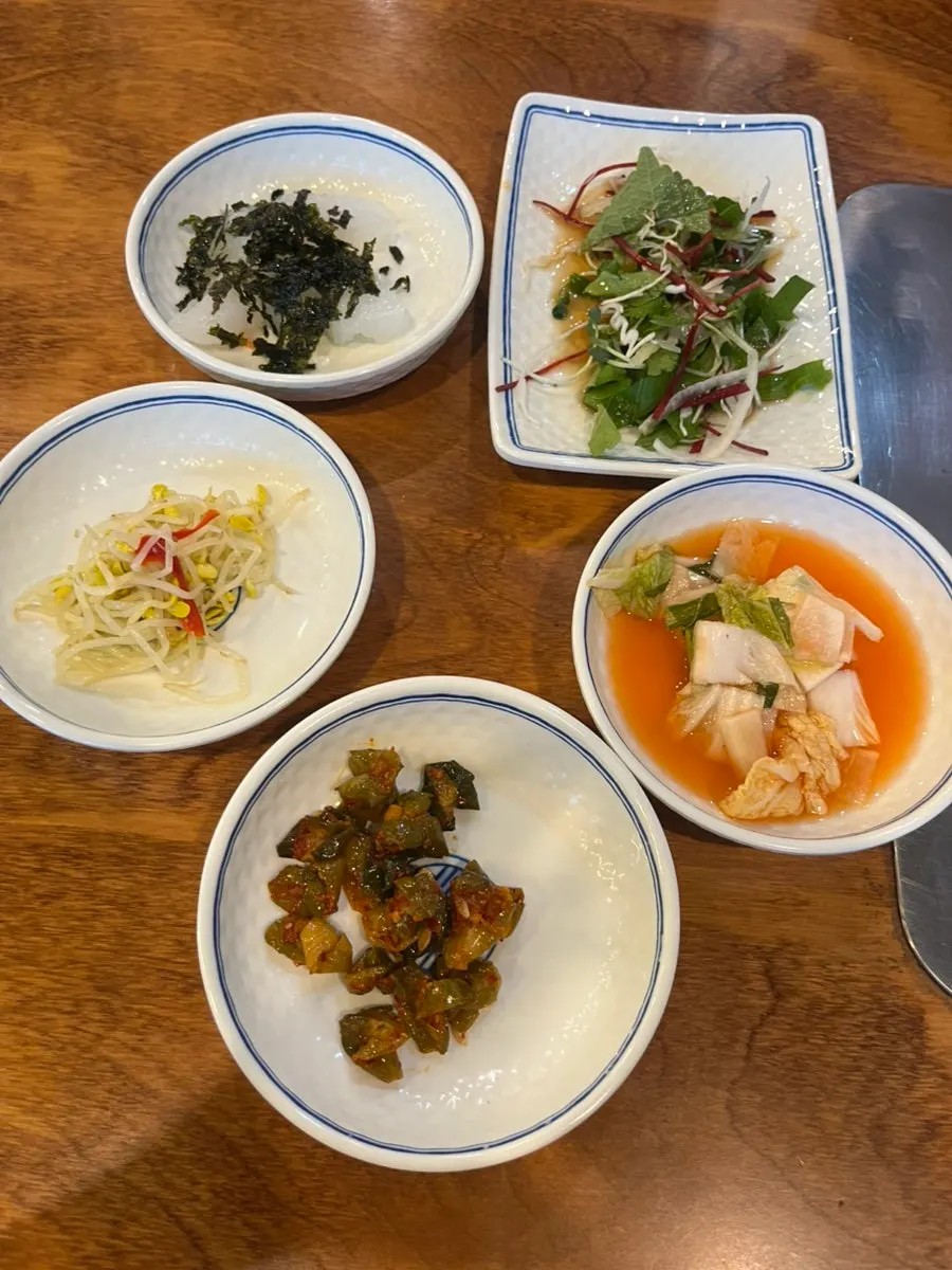 Self-serve banchan buffet corner