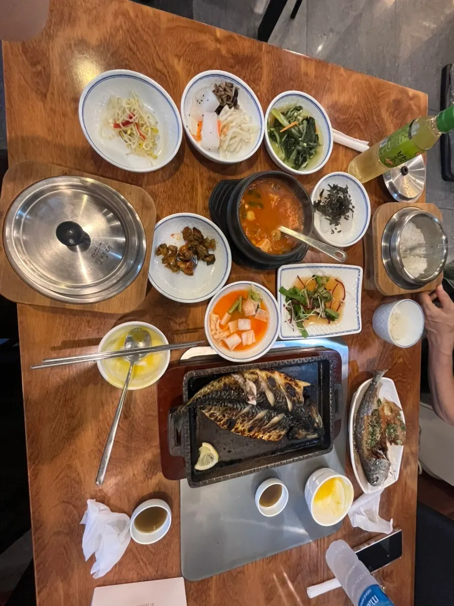 Freshly made hotpot rice with cheonggukjang