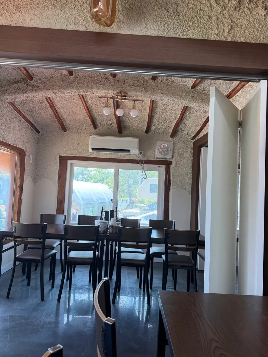 View of the seating area inside Todamok