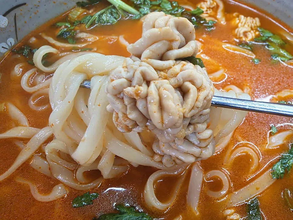 Roe scooped up from the algoni kalguksu