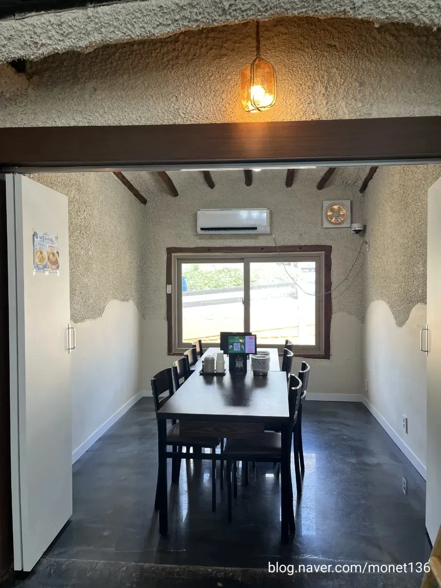 View of the regular seating area inside Todamok