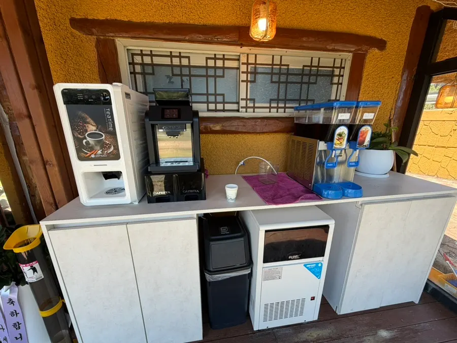 Plum tea and coffee ready at Todamok's dessert corner