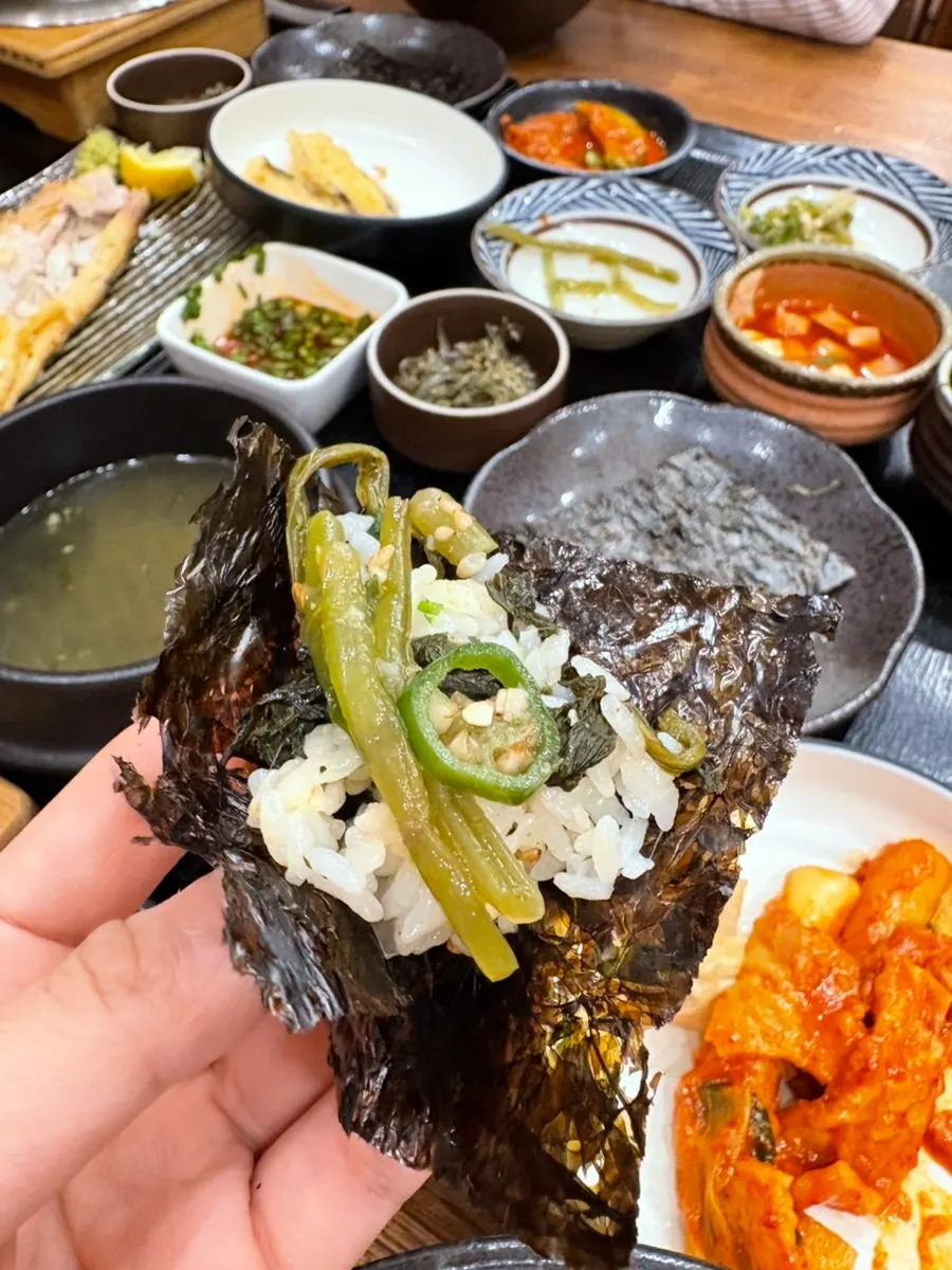 오늘하루 곤드레솥밥정식 상차림