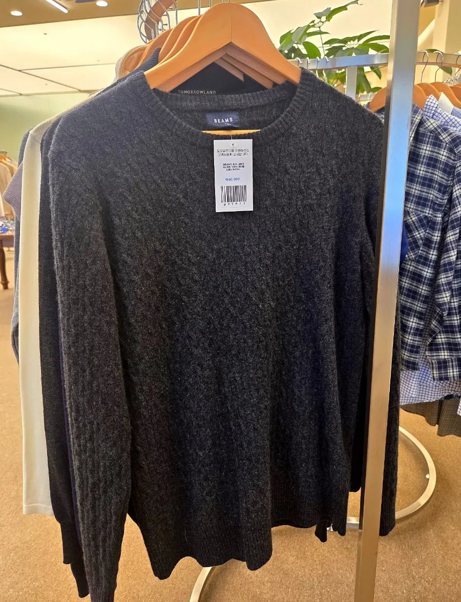 Men's knits and jerseys on display