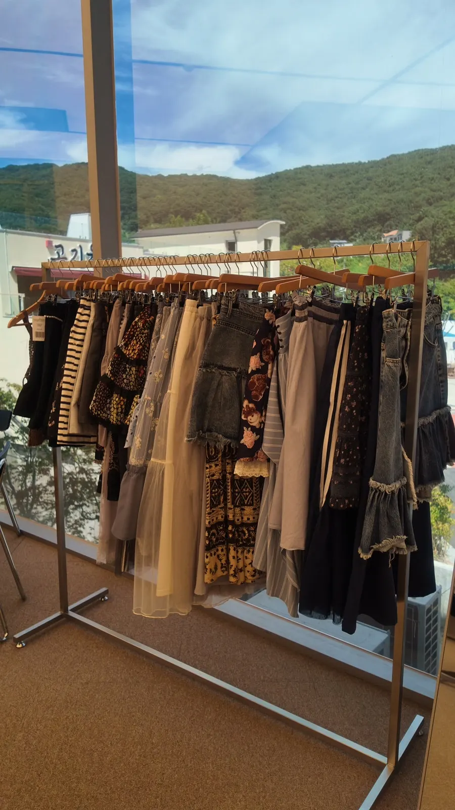 Fitting room installed on each floor of the store