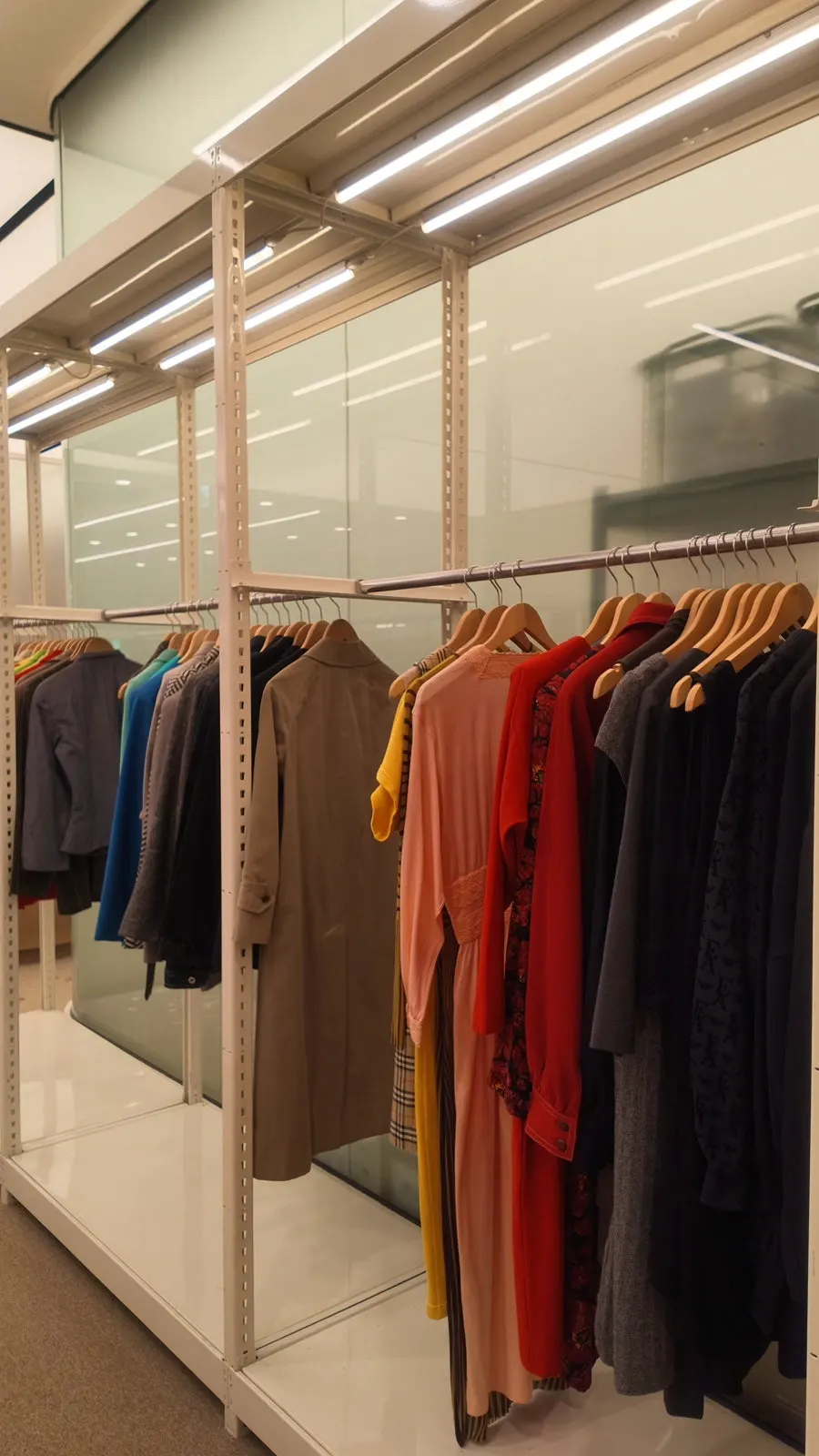Vintage clothing displayed with striking patterns