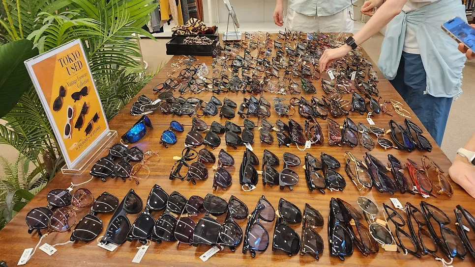 Eyewear corner at TOKYO USED