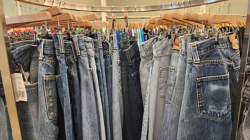 Levi's jeans corner at TOKYO USED