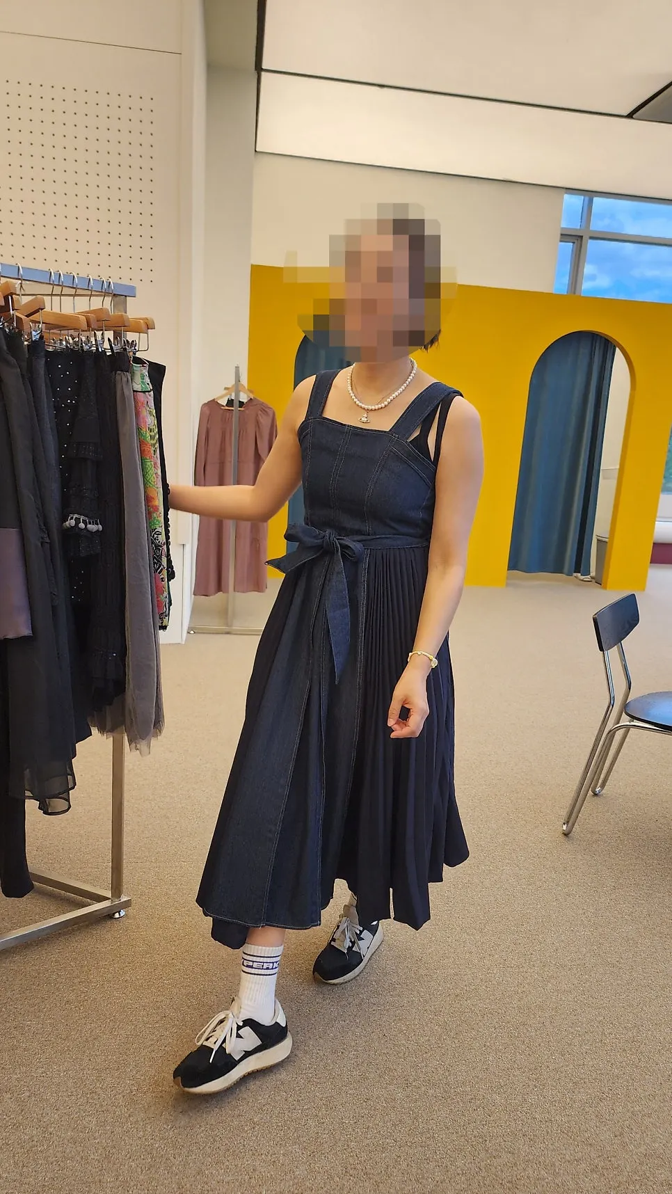 A vintage dress considered on the second floor