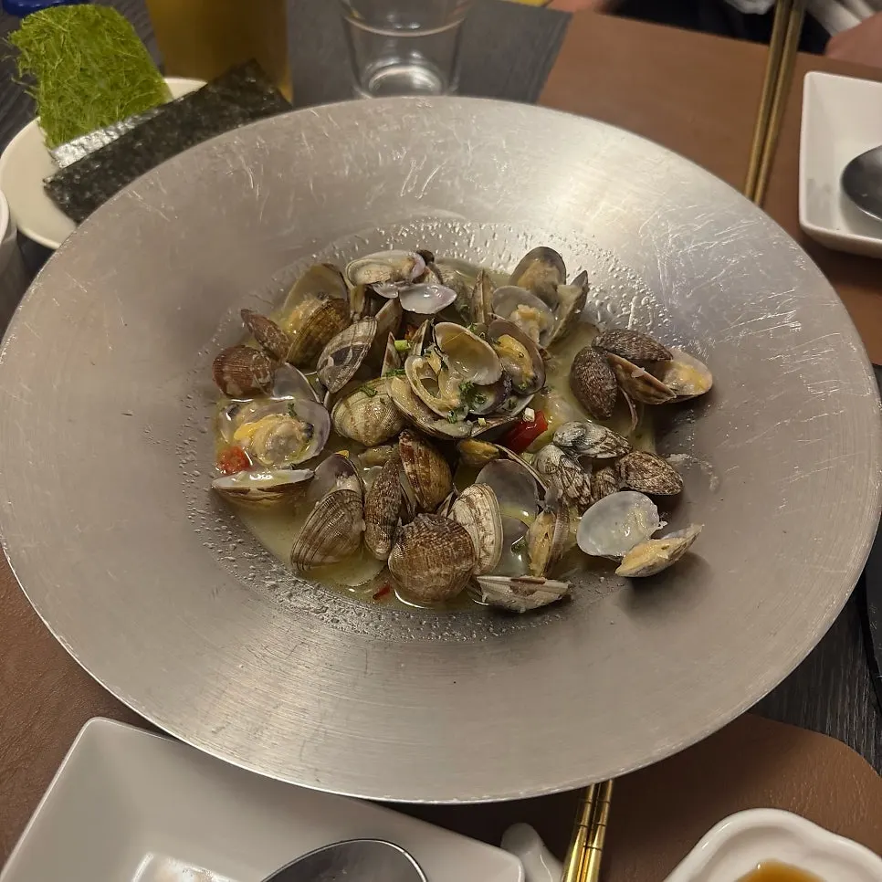 네이버 예약 서비스로 받은 바지락버터찜