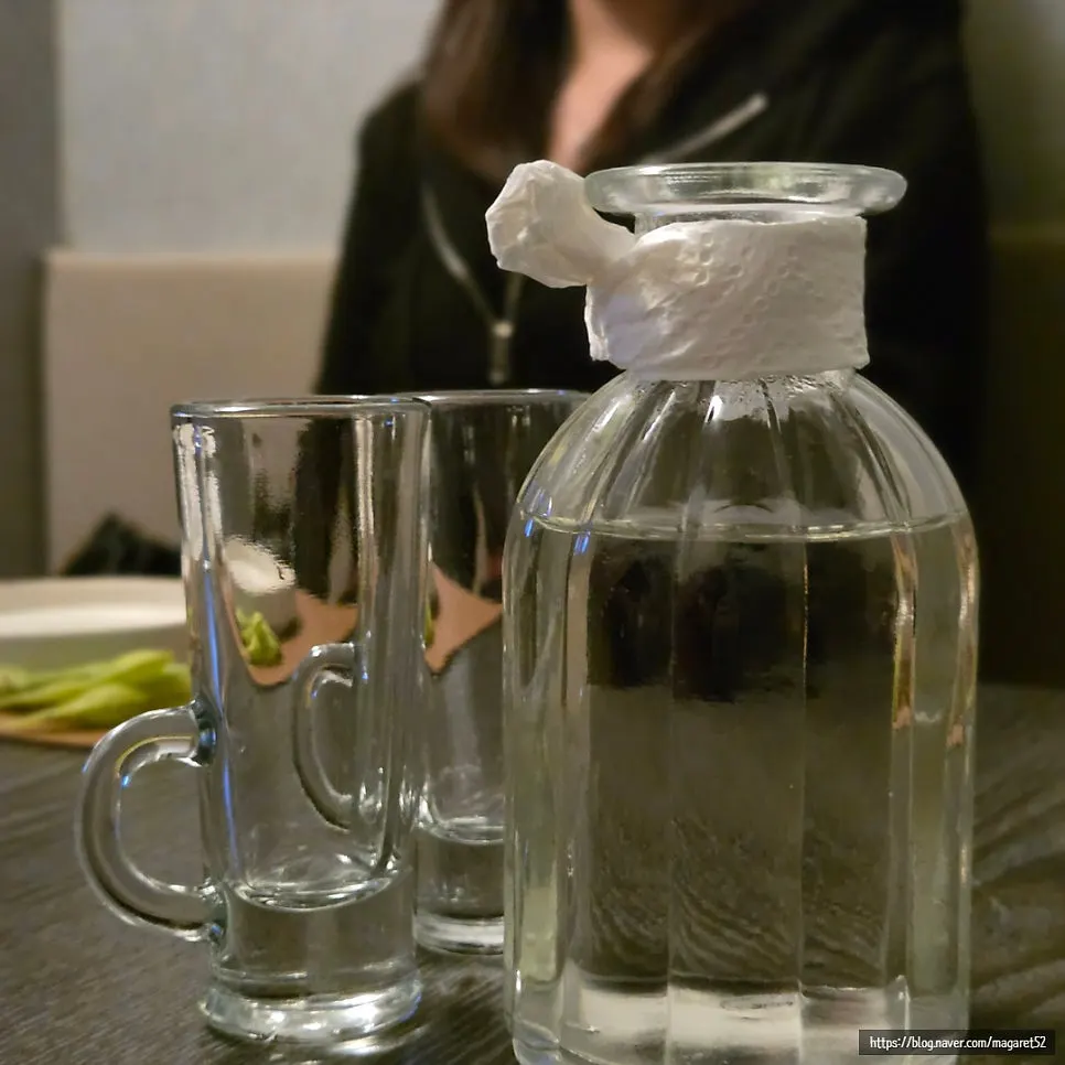 Tokkuri sake ordered at Tomo