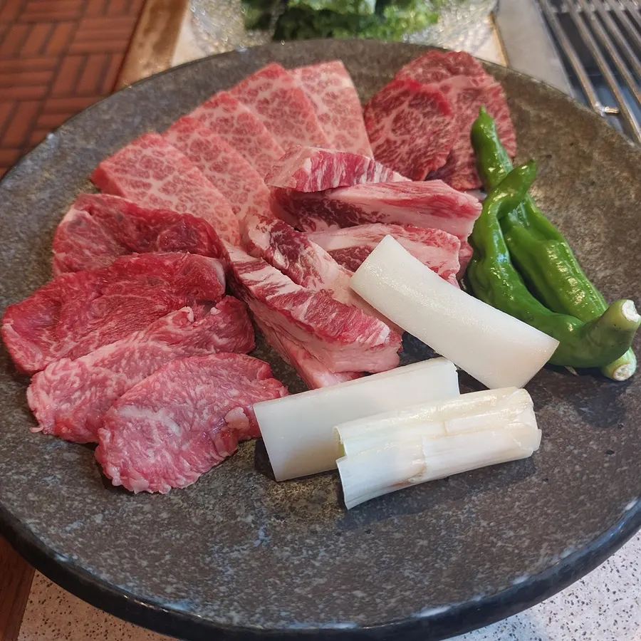 Table set with basic side dishes and sauces