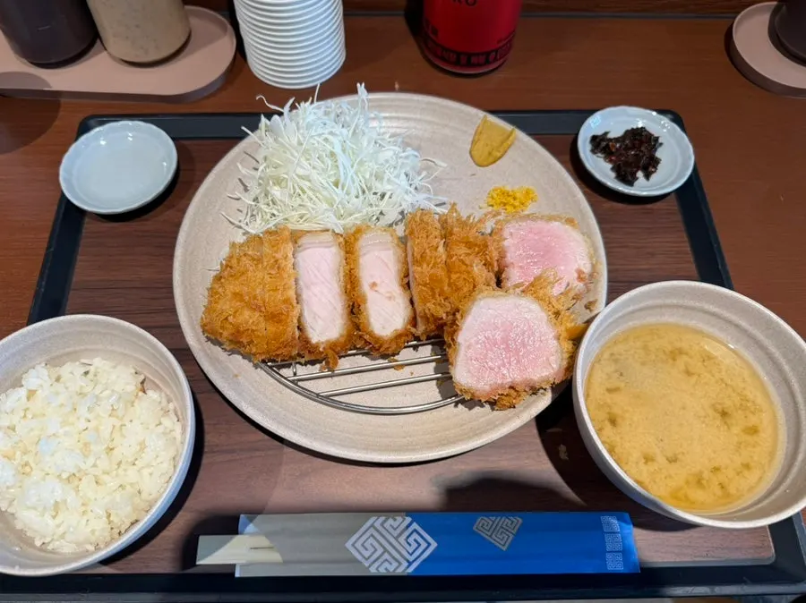오렌지소금에 찍은 카츠