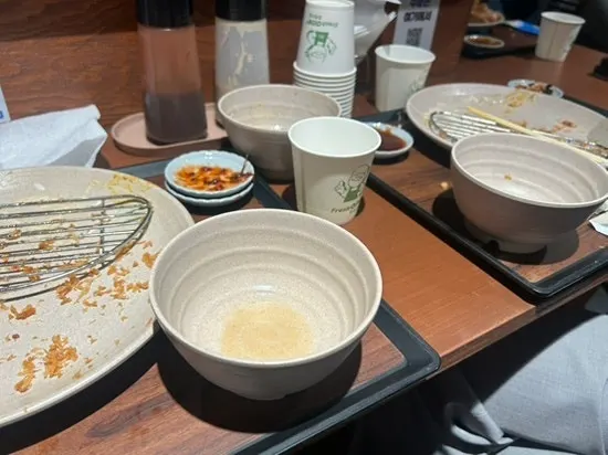 The tonkatsu plate nearly finished