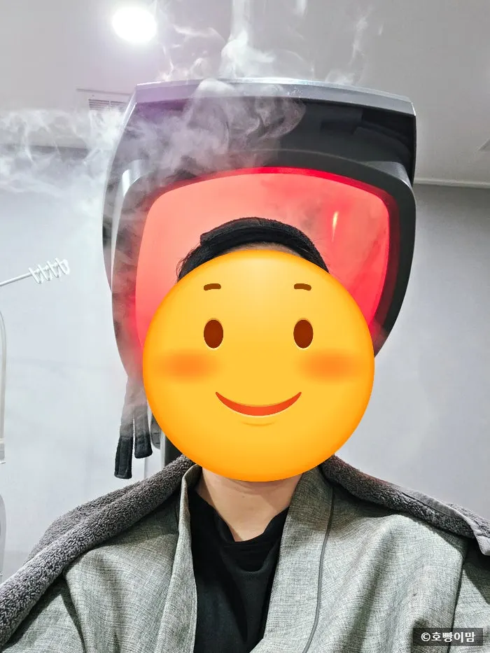 Penenangan kulit kepala dengan aloe dan perawatan kelembapan steam