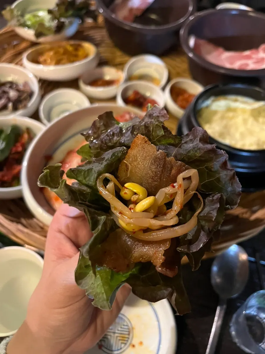 Steamed egg served in a stone pot