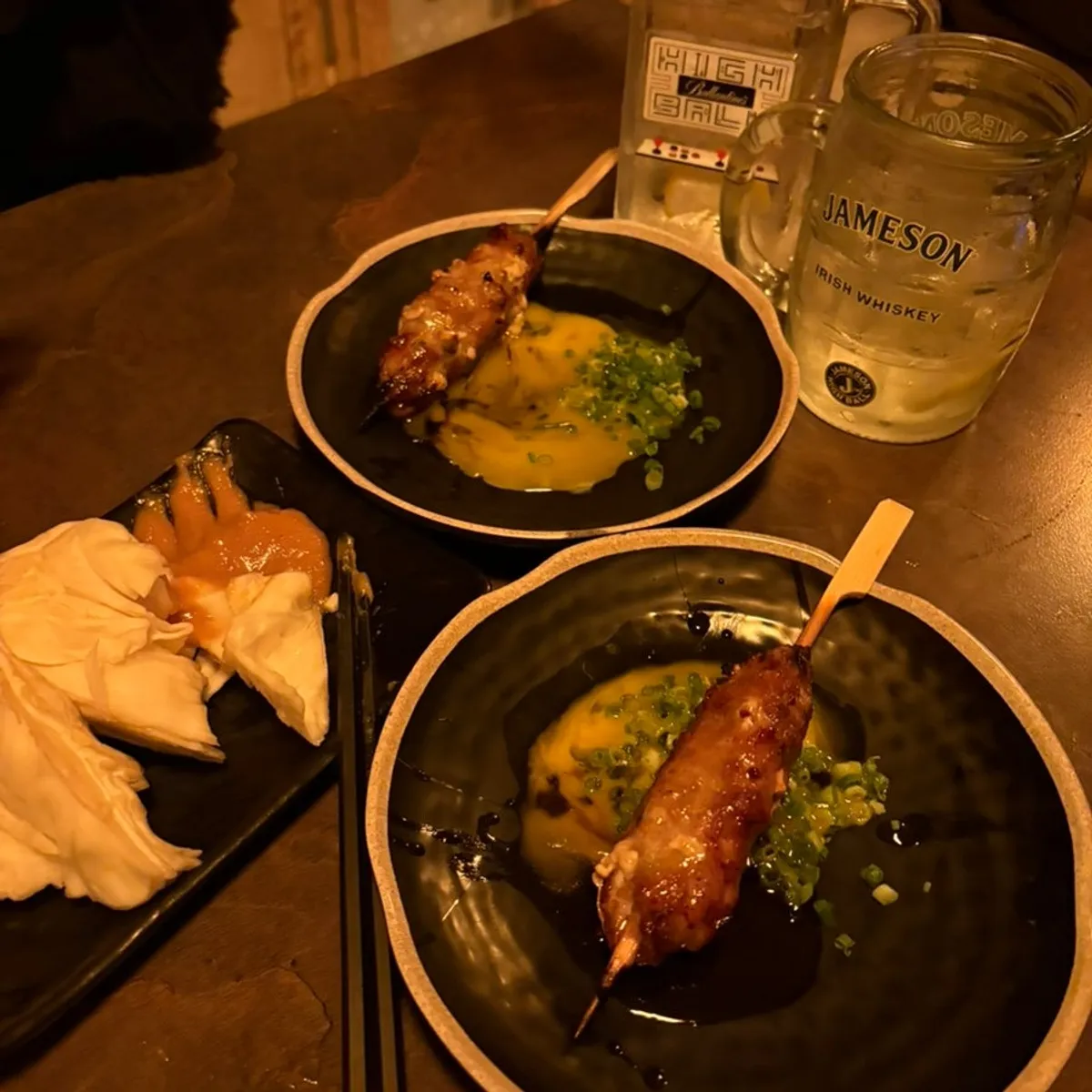 Yakitori skewers at Toriaejeu Sangin Daegu Branch
