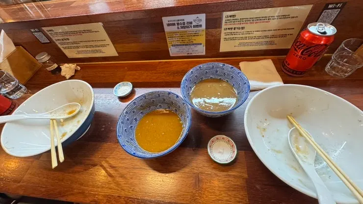 Noodles and broth eaten in Fukuoka