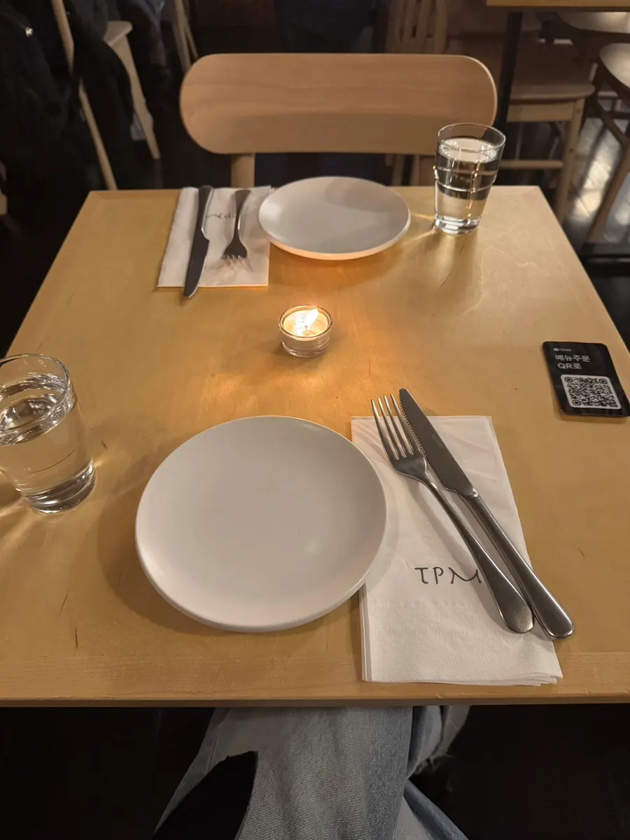 Two-top table at TPM hbc