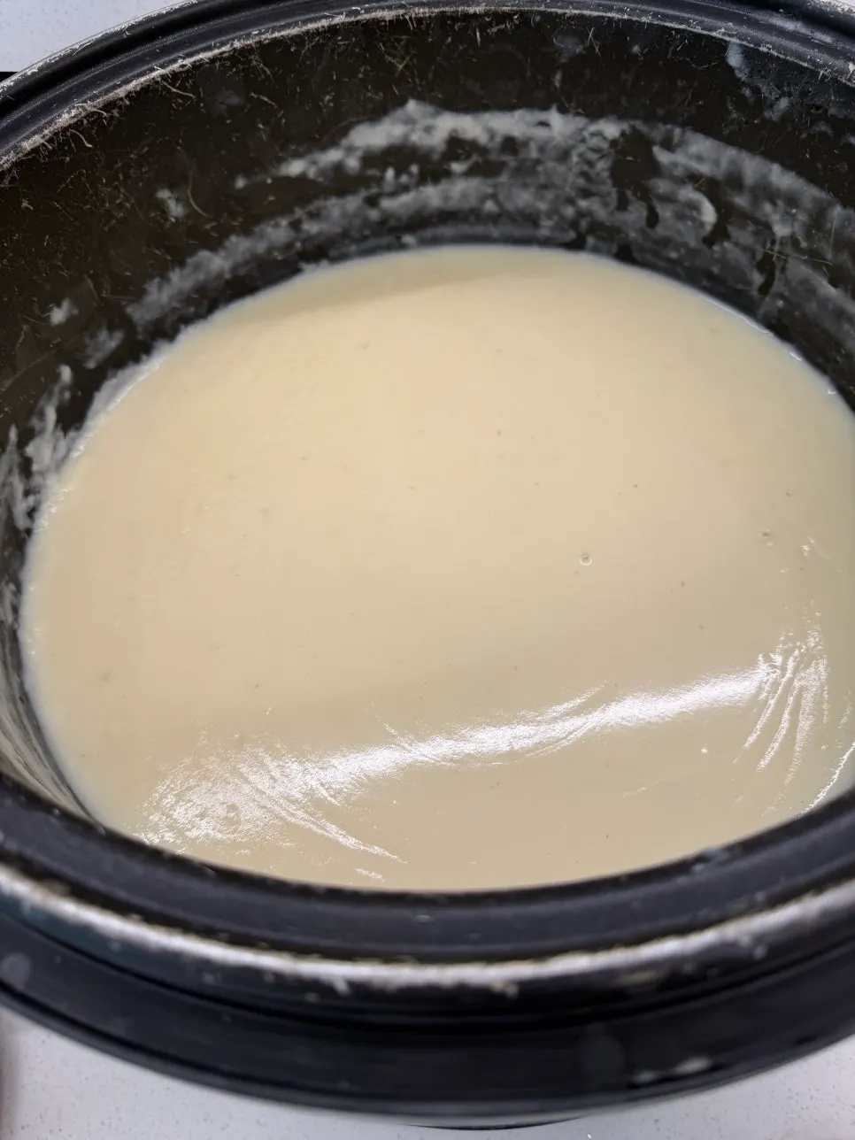 Udon broth available to take from the self-bar