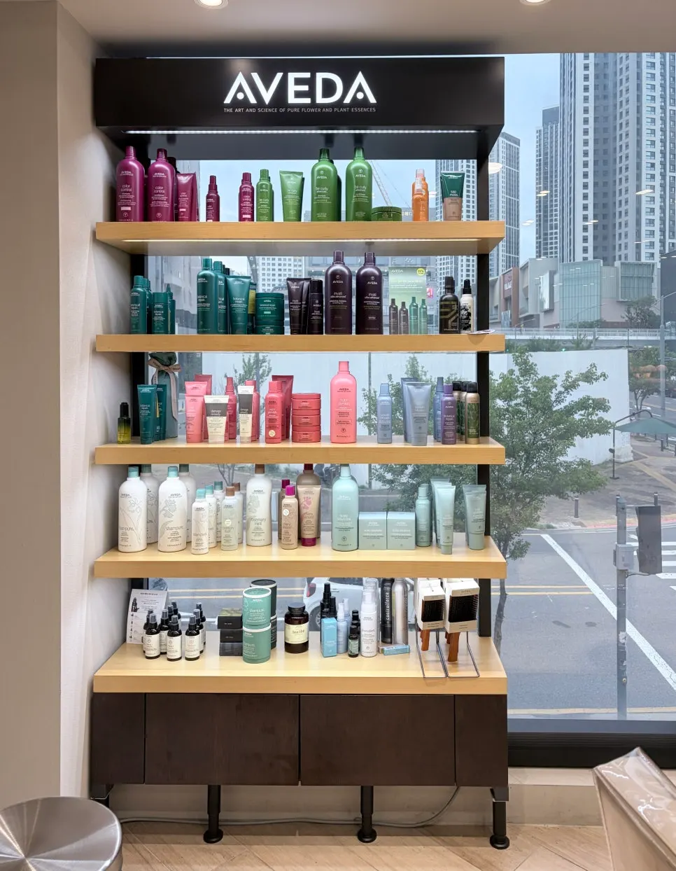 Aveda products used in the clinic