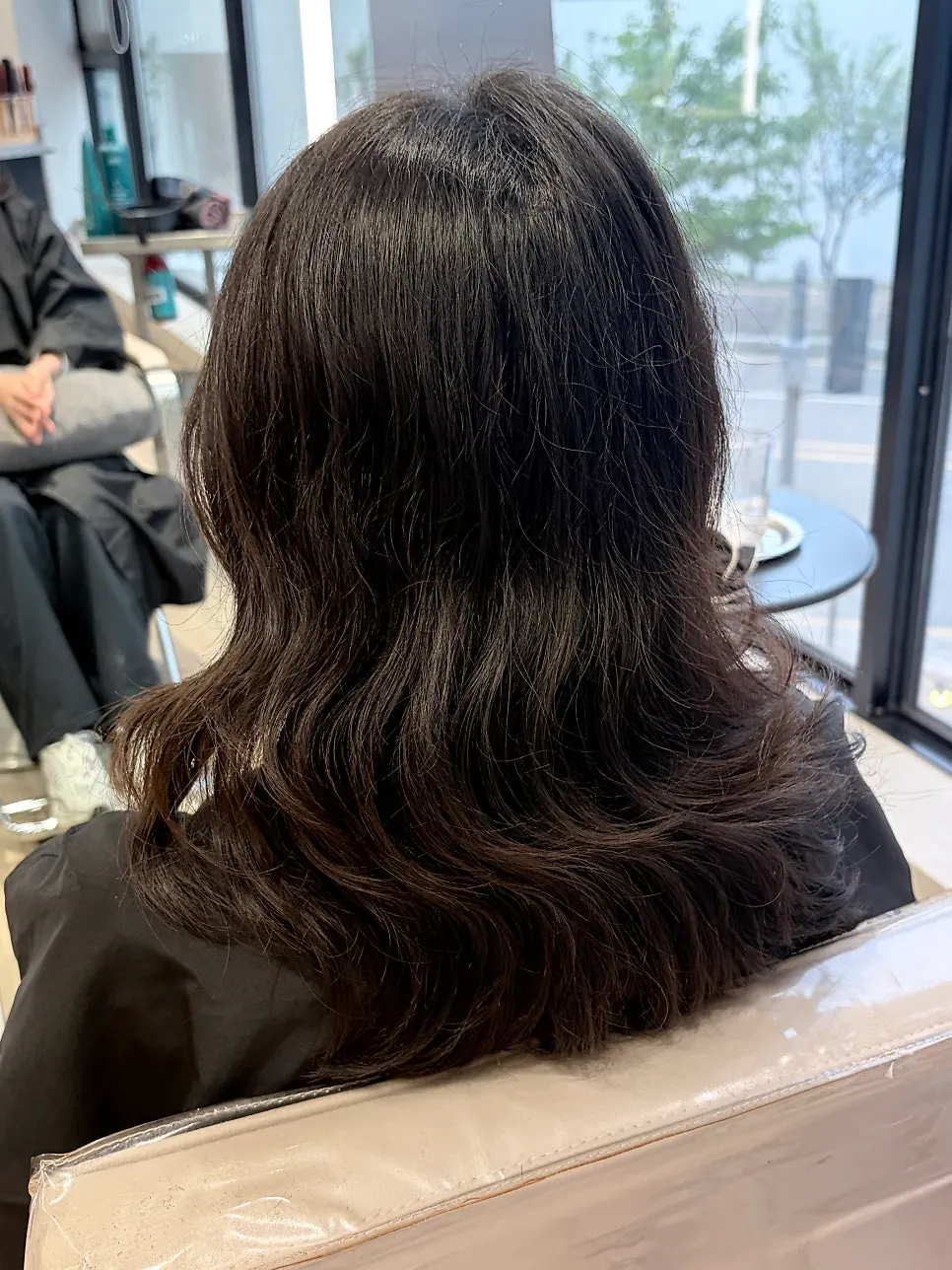 Hair calmed down after the clinic treatment