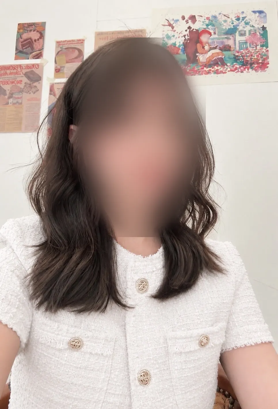 Naturally flowing curls after the CS perm