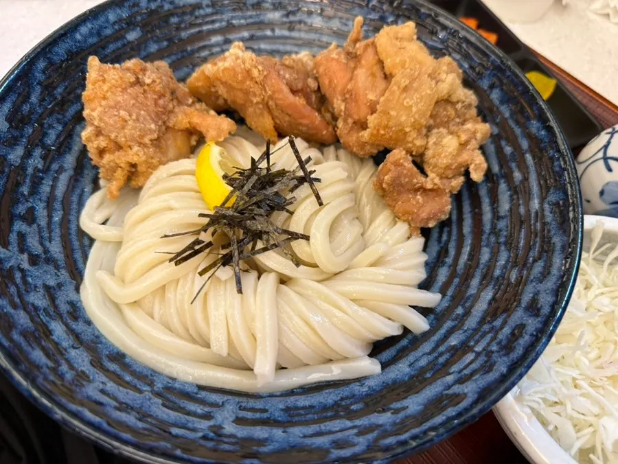 Bukkake udon with added tonkatsu