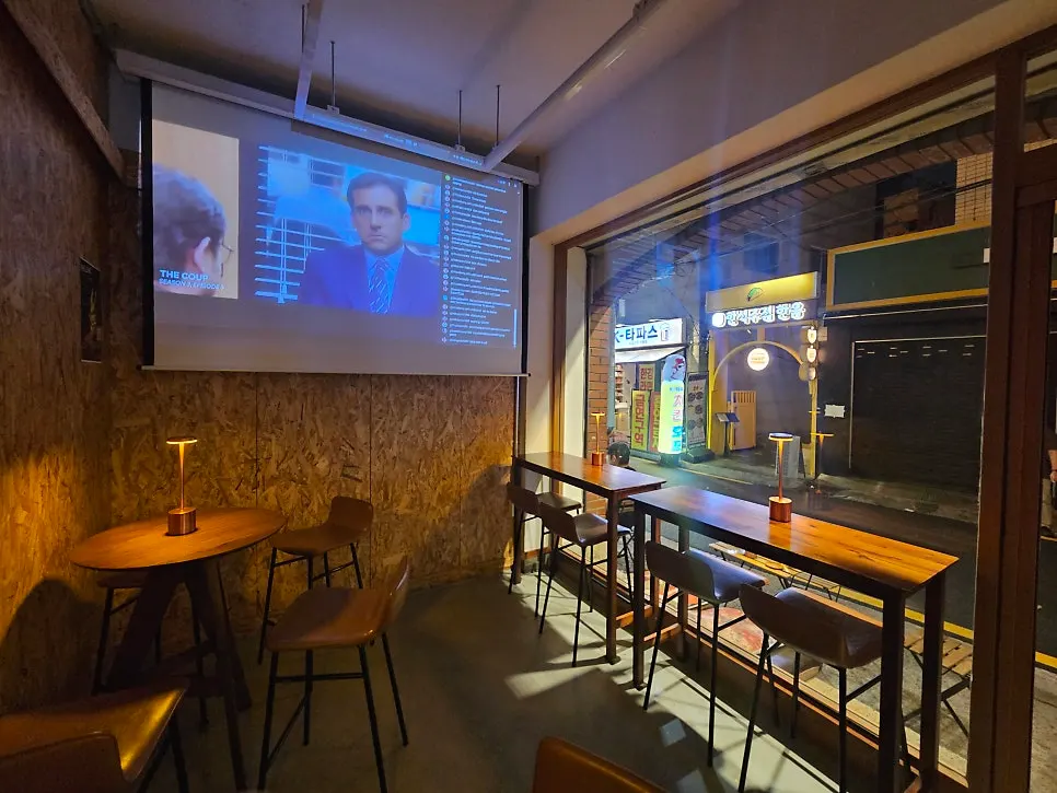 Café seating inside Mellows