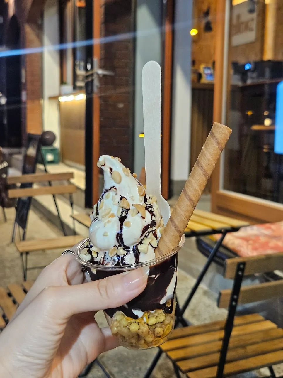 Soft serve with a rich milk flavor