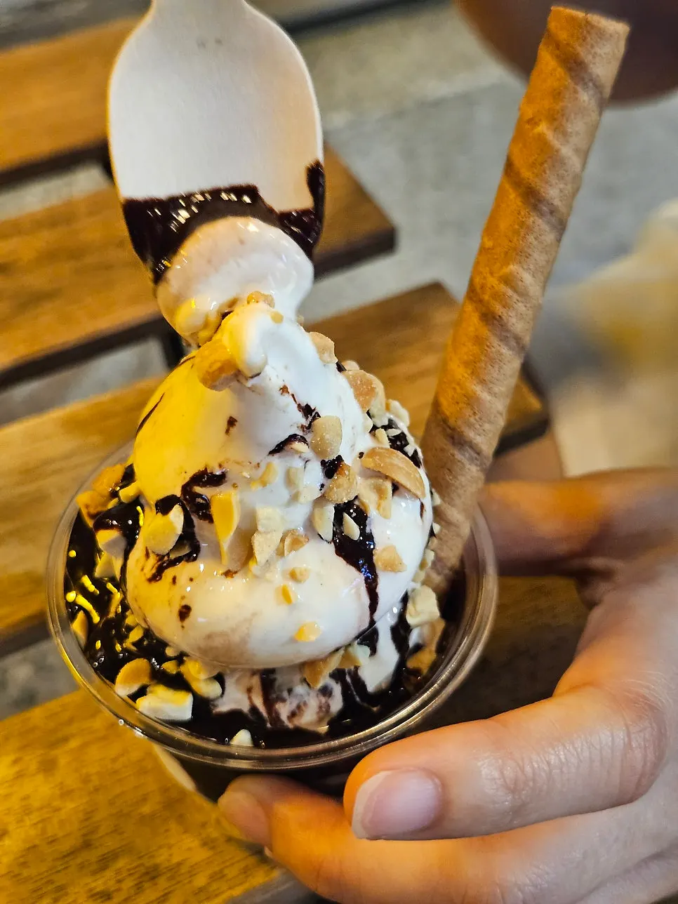 Ice cream enjoyed after a Seoul Forest walk