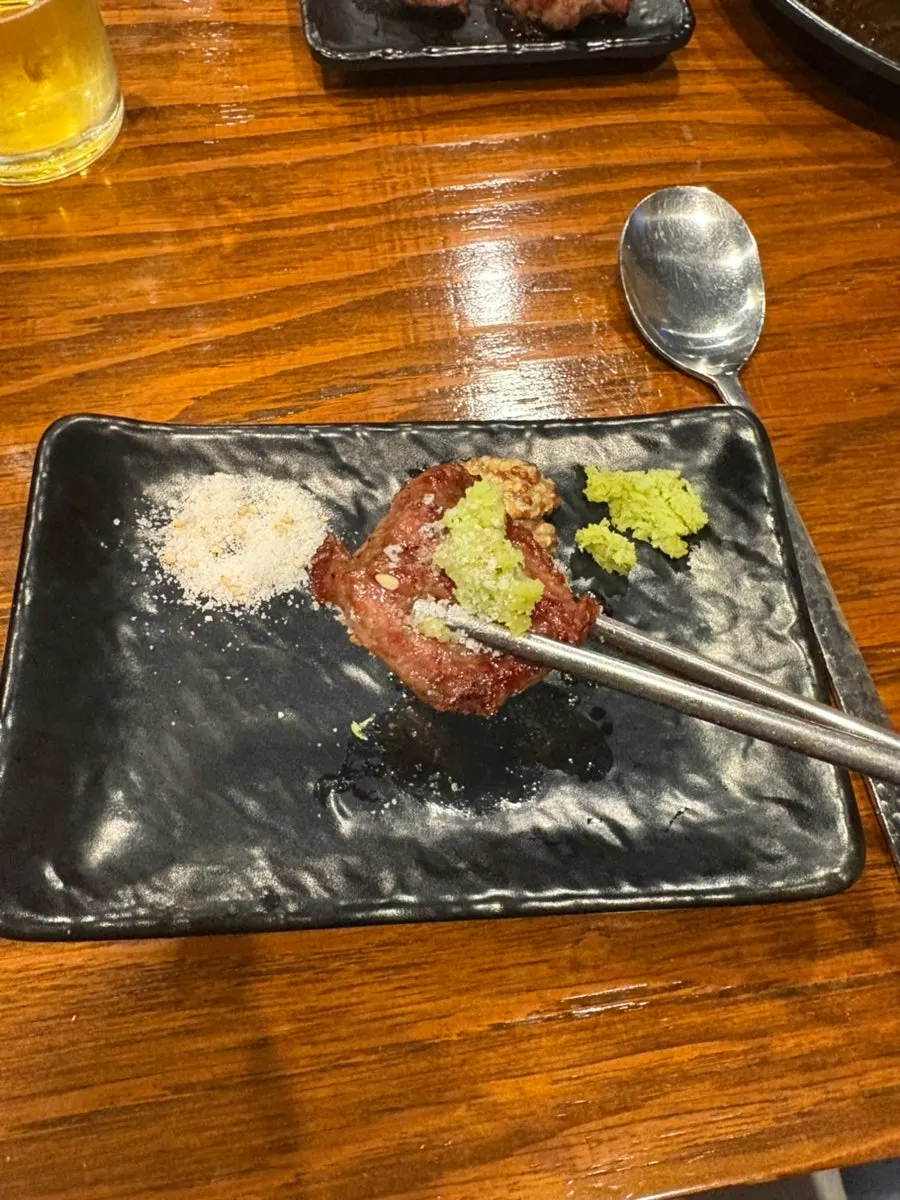 Charcoal-grilled lamb kept juicy