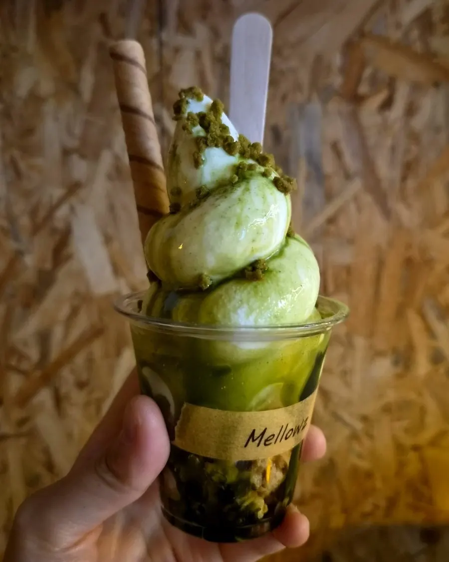 Jeju matcha soft ice cream