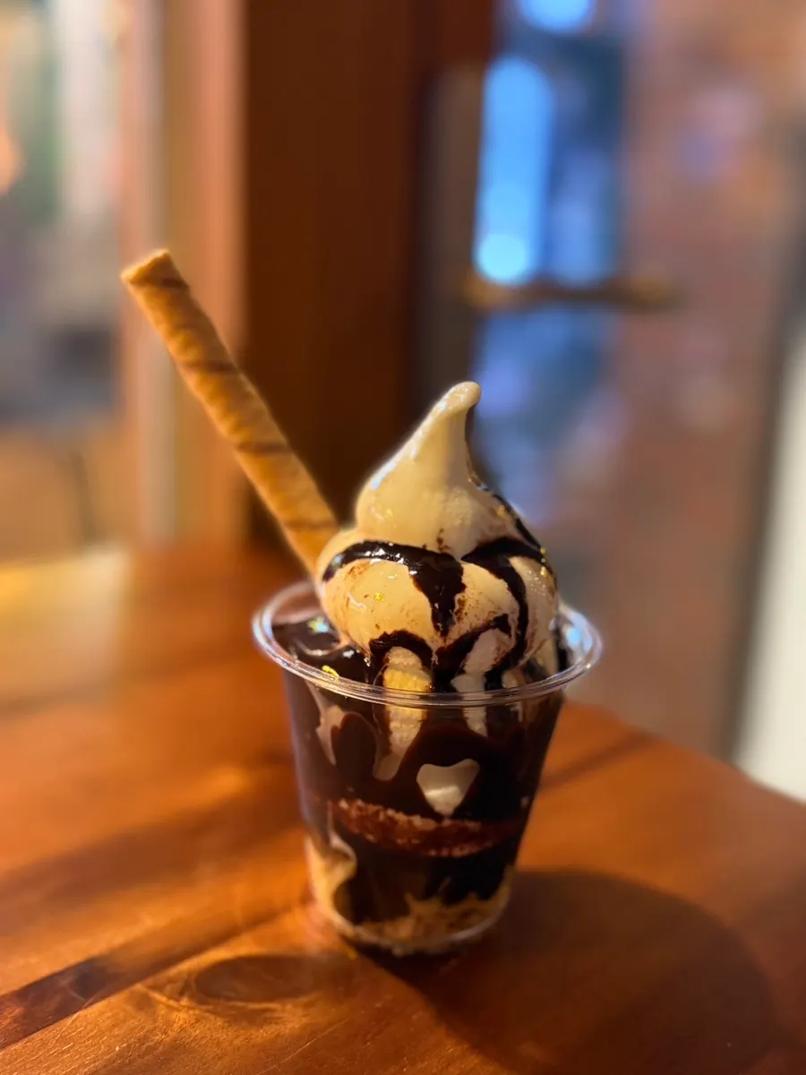 Bittersweet matcha soft serve