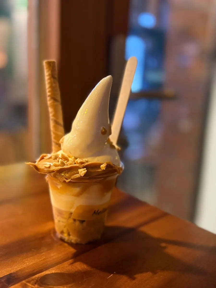 Sweet chocolate soft serve
