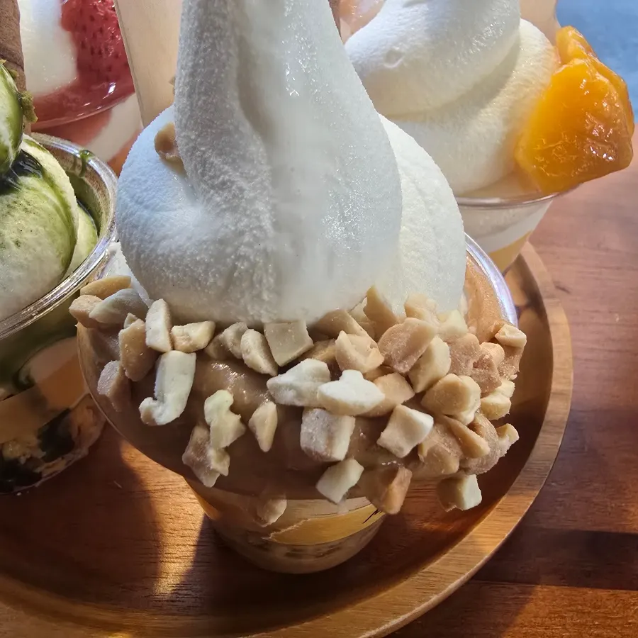 Peanut butter soft-serve ice cream