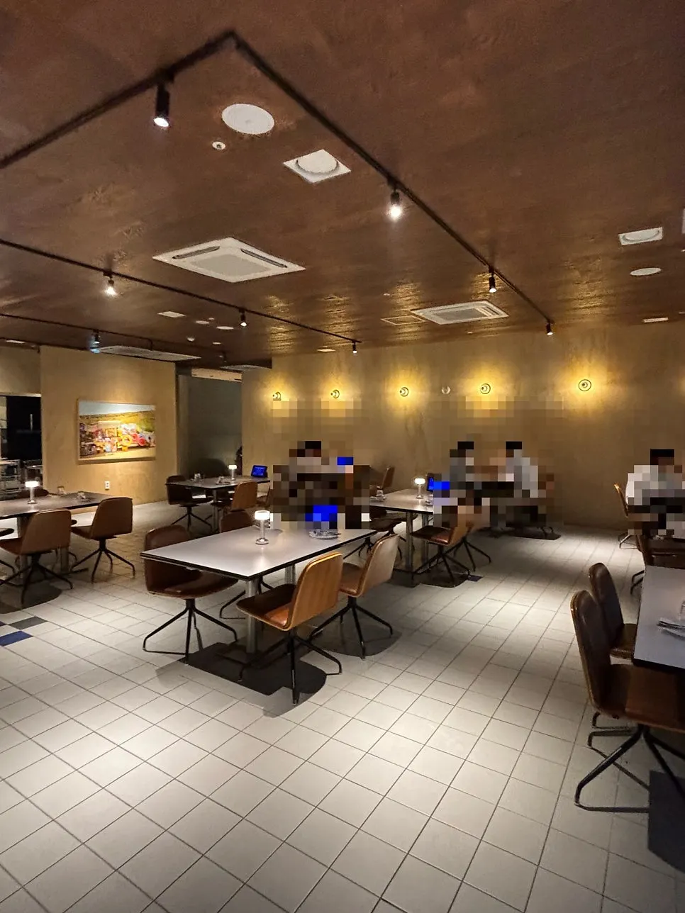 Table seating inside Two Find Peter Baegot Branch