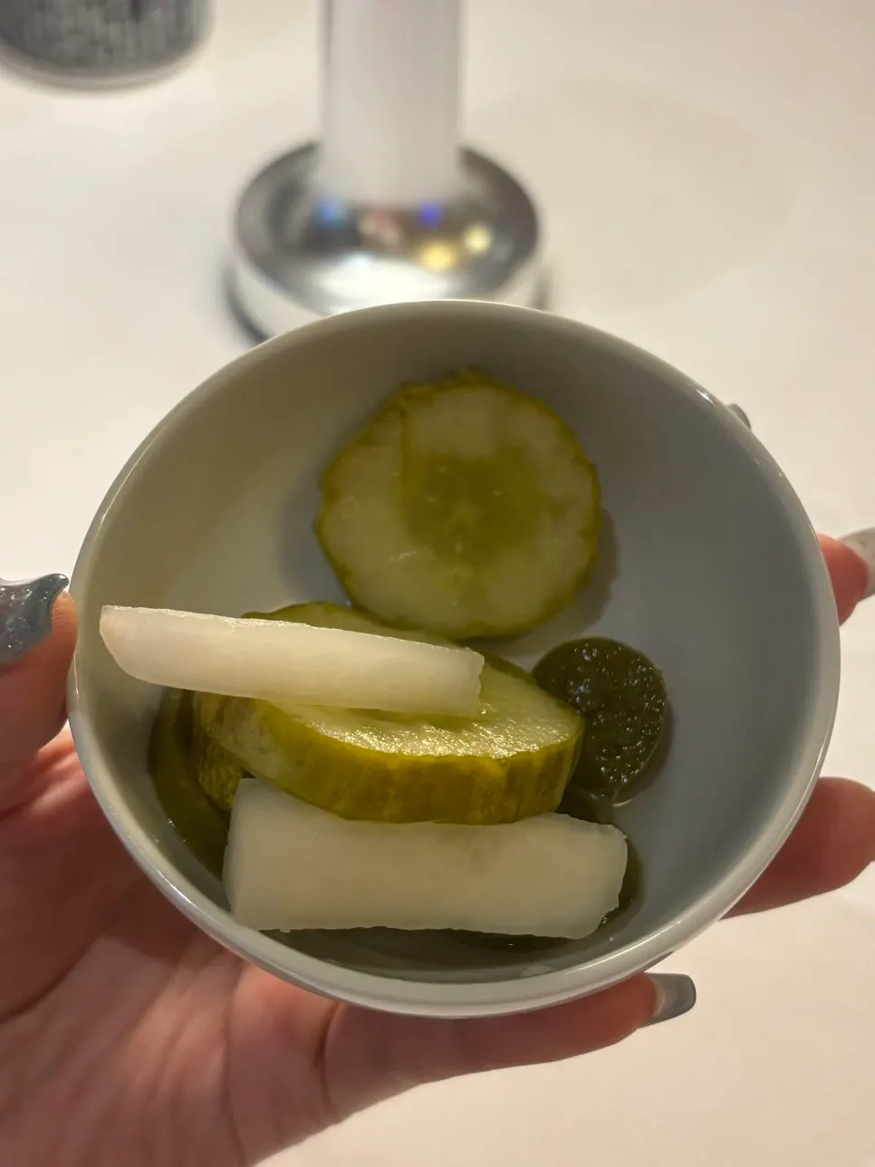 Warm pre-meal bread served at the table
