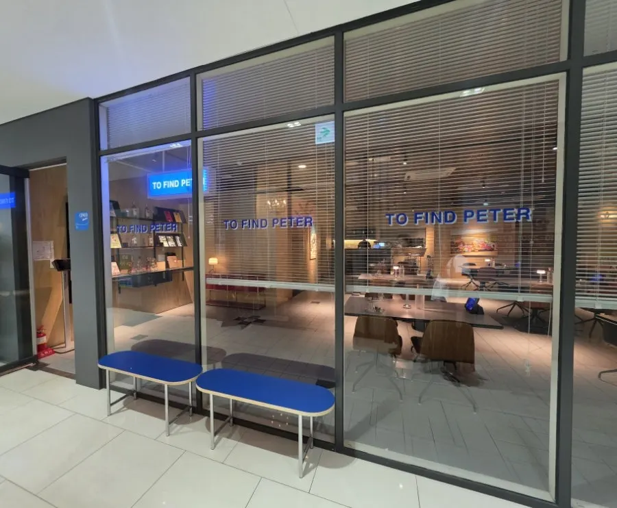 Modern-atmosphere exterior of Two Find Peter Baegot Branch