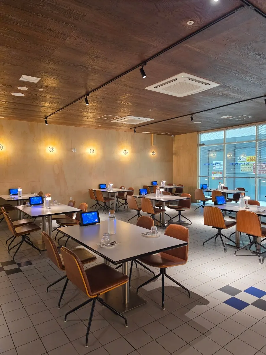 Interior of the Two Find Peter Baegot Branch dining hall