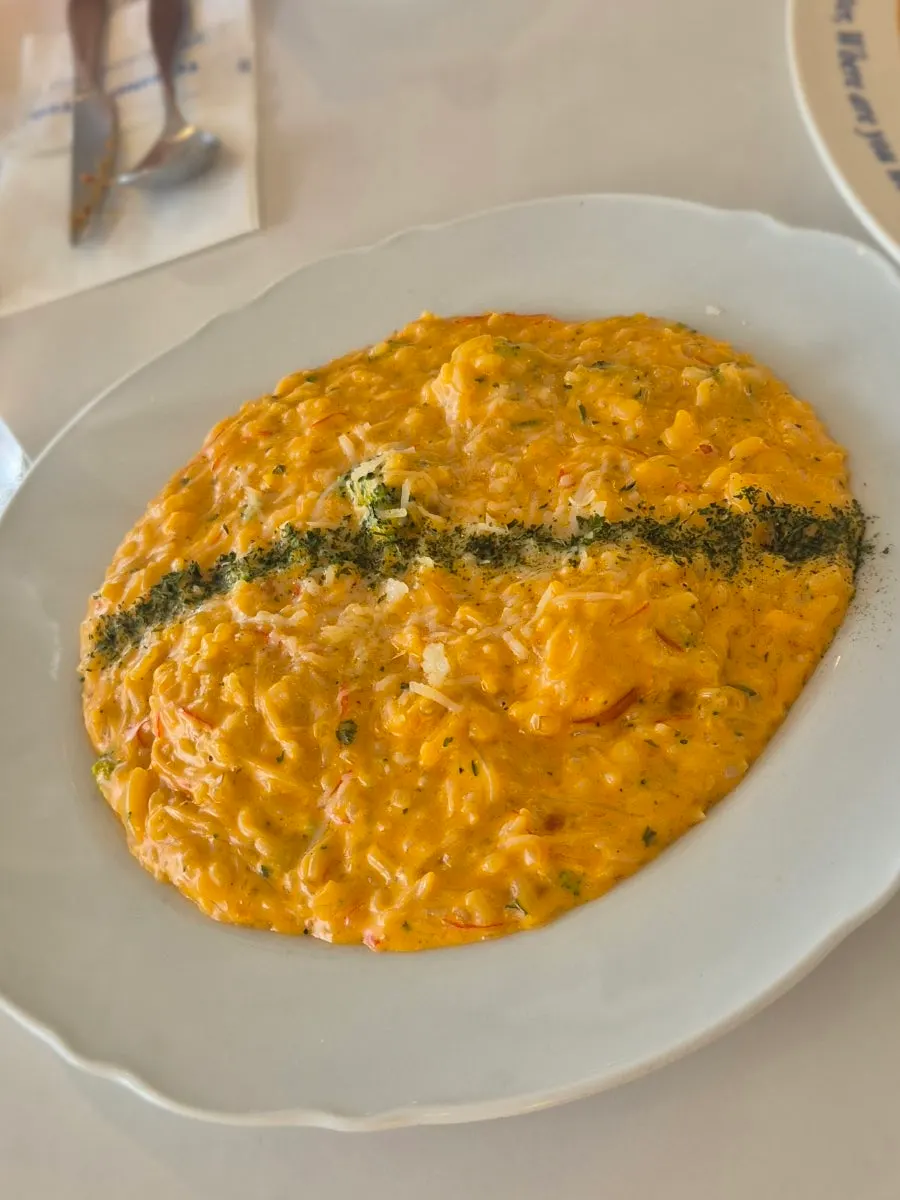 Spicy crabby risotto with crab meat