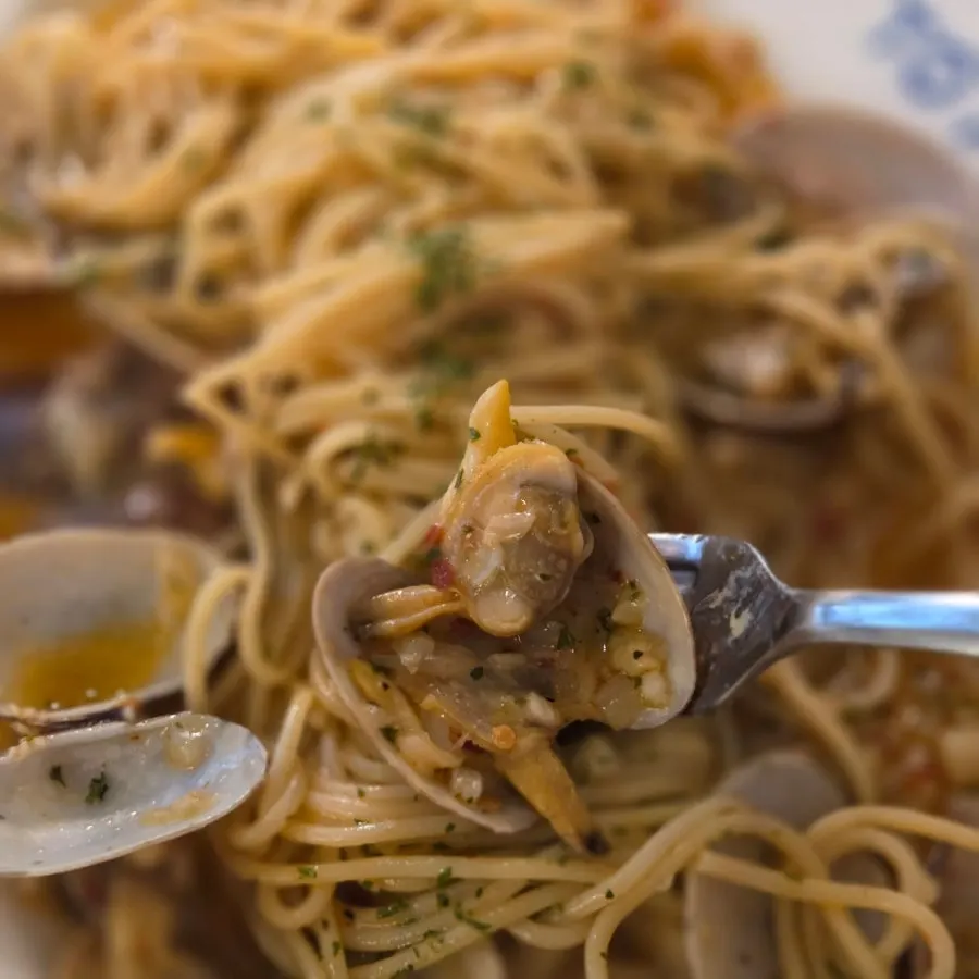 조개가 올라간 봉골레파스타