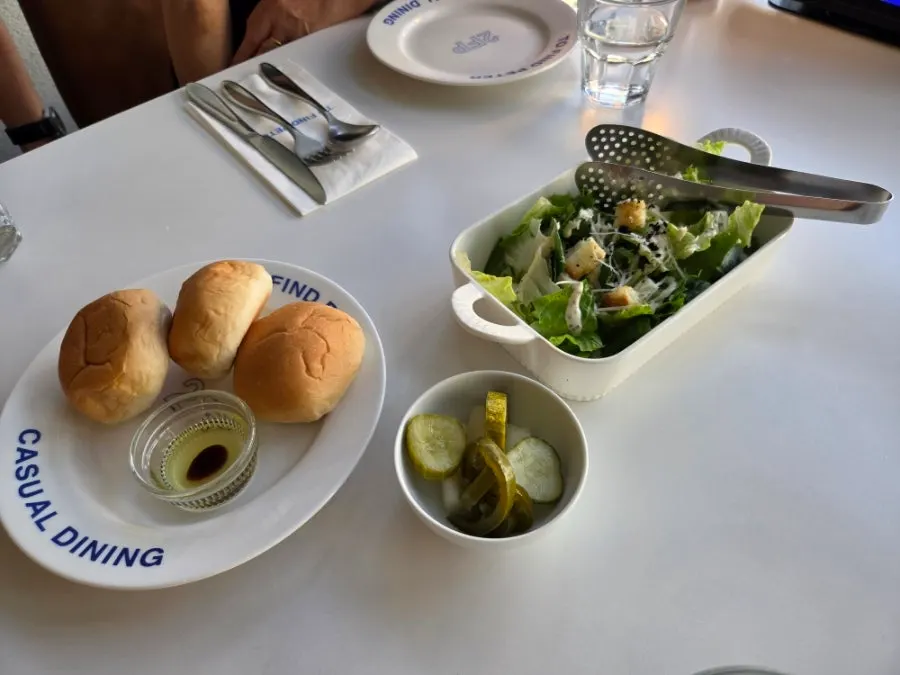 Caesar salad received via Naver coupon