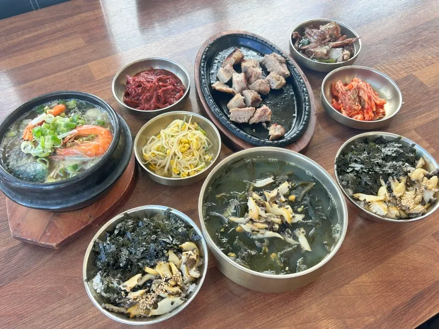 소섬전복 혼례상 세트 한 상 차림