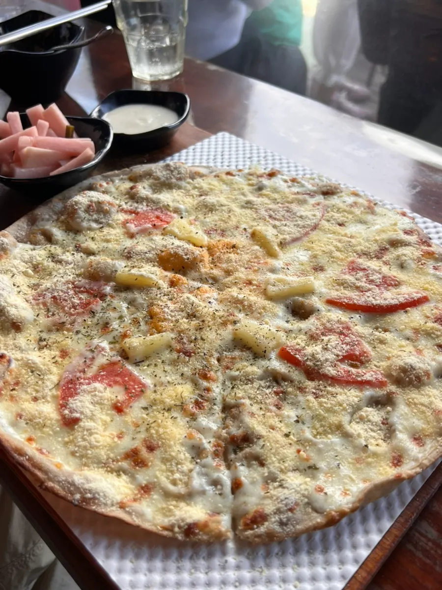 Soseom Set table with Soseom pizza and jjamppong
