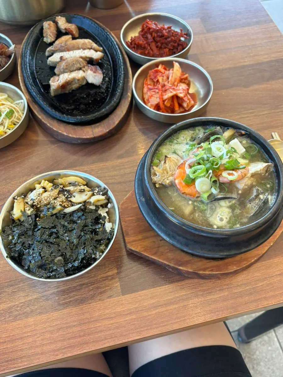 Abalone hotpot loaded with seafood